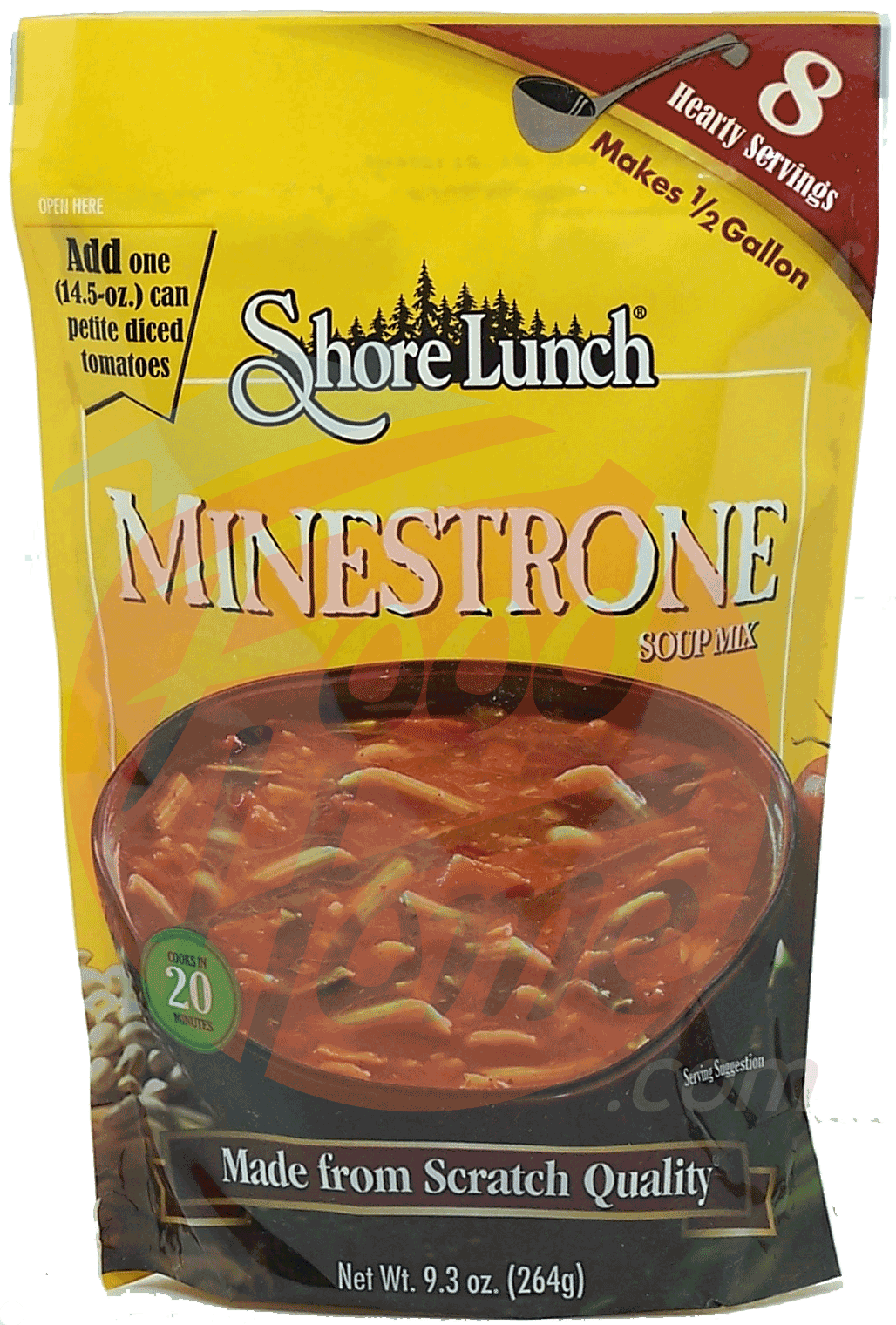 Shore Lunch  minestrone soup mix, add can of petite diced tomoates, makes 8 servings Full-Size Picture